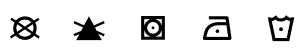 Care instruction icons