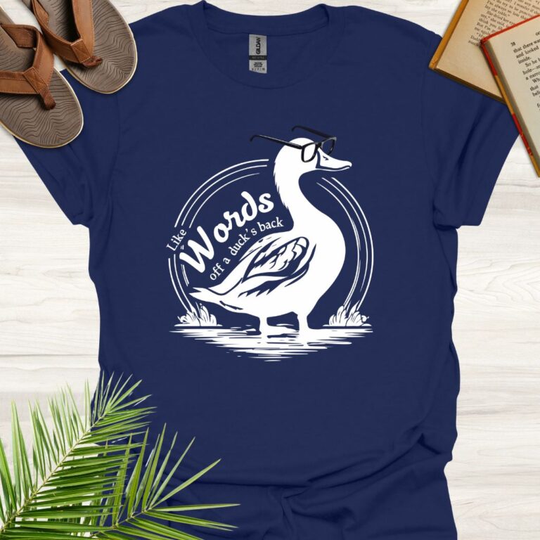 Cool Duck Like Words Off a Ducks Back Navy