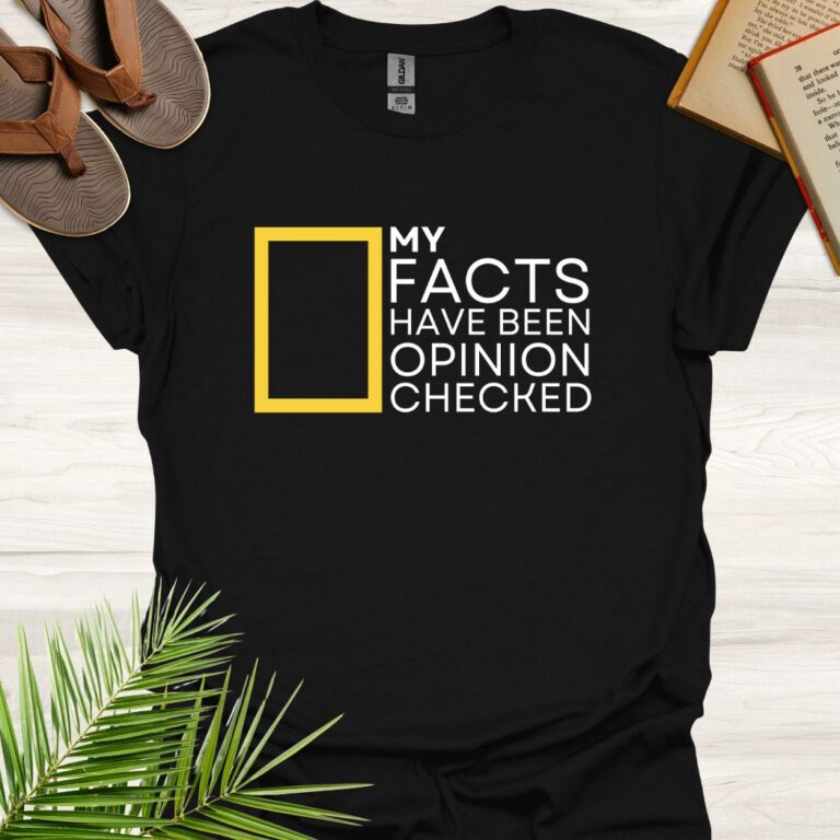 My Facts Opinion Checked Black