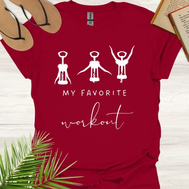 My Favorite Workout Cardinal Red