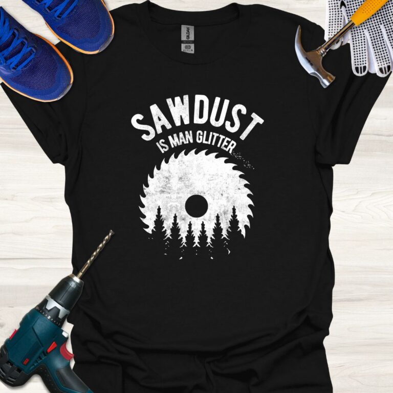 Sawdust is Man Glitter Black