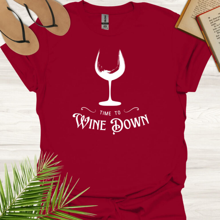 Time to Wine Down Cardinal Red